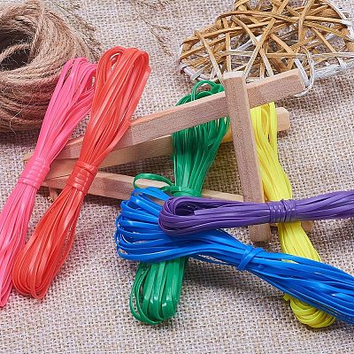 Plastic Lace Rope and Iron Split Key Rings/Key Clasp Finding DIY-NB0002-35-1