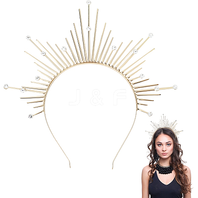 Alloy Virgin Halo Hair Bands OHAR-WH20011-08G-1