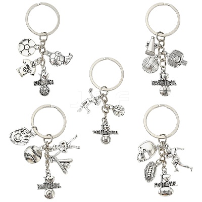 5Pcs Alloy Keychain KEYC-CJ00006-1