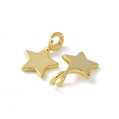 925 Sterling Silver Star Charms STER-M099-04G-1