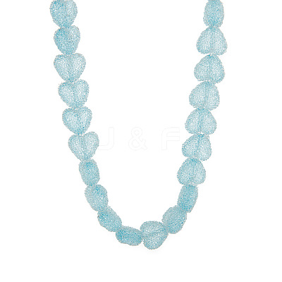 Resin Jelly Heart Beaded Necklaces FS-WGF46B0-04-1