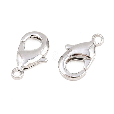 Brass Lobster Claw Clasps KK-S314-42P-1