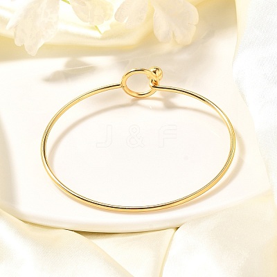 304 Stainless Steel Bangle X-BJEW-H530-01G-1
