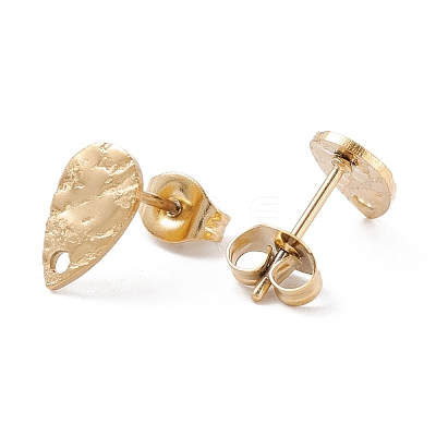 Ion Plating(IP) 304 Stainless Steel Stud Earring Findings X-STAS-L216-47G-1