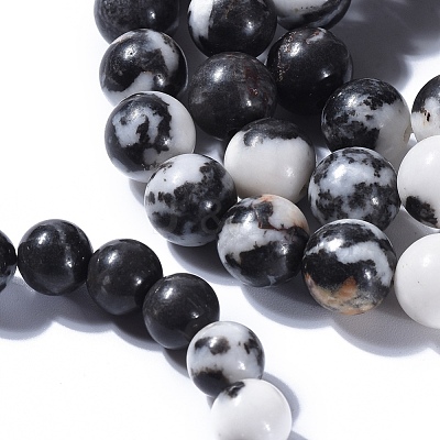 Natural Zebra Jasper Beads Stretch Bracelets BJEW-JB04164-1