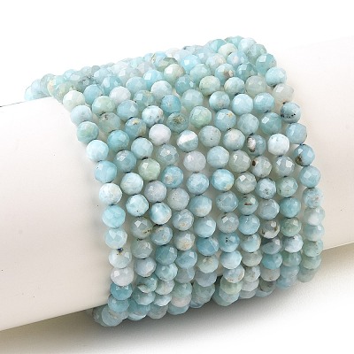 Natural Larimar Beads Strands G-K376-A03-4mm-1