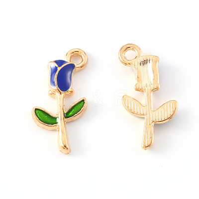 Alloy Enamel Pendants X-ENAM-S121-048C-1