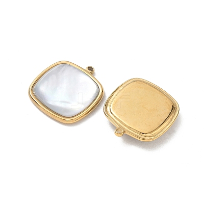Natural Freshwater Shell Pendants SA-CBA11D7-14A-G-1