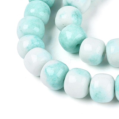 Ombre Effect Dyed Glass Beads Strands GLAA-N067-01A-02-1