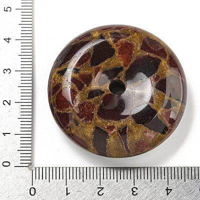 Synthetic Gold Clinquant Stone Pendants G-P549-03B-1