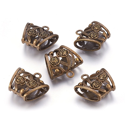 DIY Scarf Pendant Tibetan Style Hangers X-TIBEB-30020-AB-LF-1