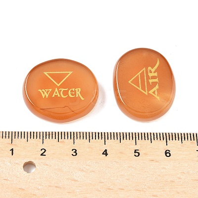 4Pcs 4 Styles Natural Carnelian Display Decorations G-F786-02D-02-1