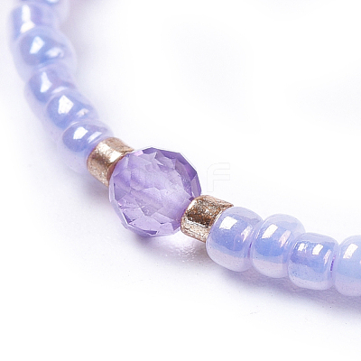 Adjustable Nylon Thread Braided Beaded Bracelets BJEW-JB04376-1