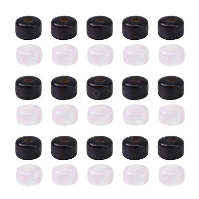 200Pcs 2 Colors Imitation Cat Eye Resin Bead Spacers RESI-YW0001-10-1