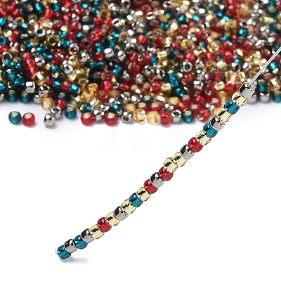 4 Colors 8/0 Christmas TOHO Round Seed Beads SEED-X0058-24-1