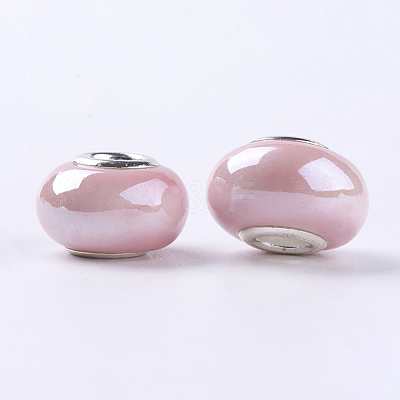 Handmade Porcelain Ceramic Spacer Beads Fit European Charm Bracelets X-OPDL-G001-8-1