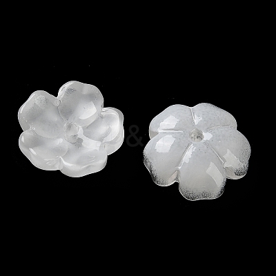 Dyed & Heated Gradient Color Glass Bead Cap GLAA-D307-01L-1