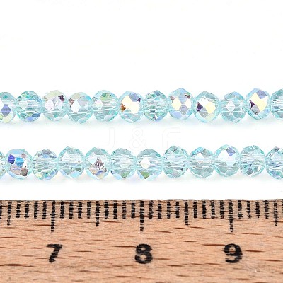 Transparent Glass Beads Strands EGLA-N016-3mm-01-1