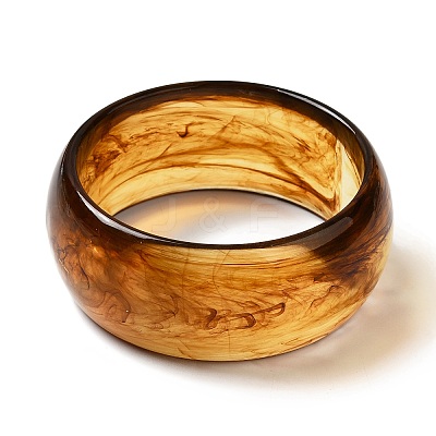 Round Acrylic Bangle for Women BJEW-A141-03A-1