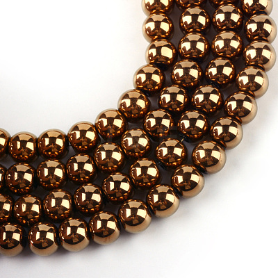 Electroplate Transparent Glass Beads Strands EGLA-Q062-8mm-D03-1