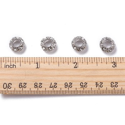 Alloy Rhinestone European Beads CPDL-H998-18-1
