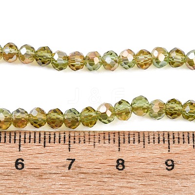Electroplate Glass Beads Strands EGLA-A034-T4mm-J02-1