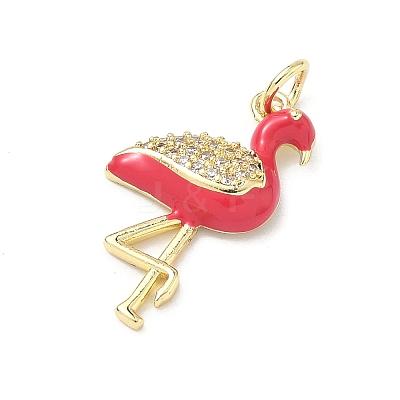 Brass Micro Pave Cubic Zirconia Pendants KK-H255-14A-G04-1