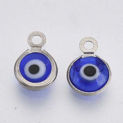 Handmade Lampwork Charms X-STAS-T041-01-04-1