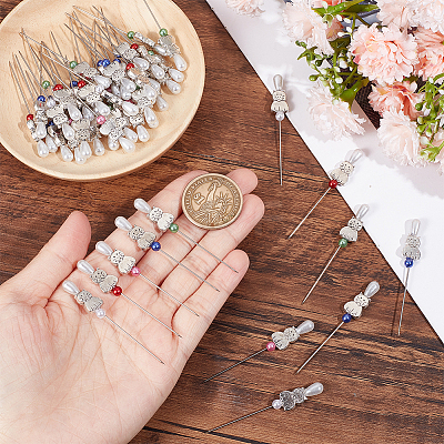 50Pcs 5 Colors Iron Head Pins DIY-AB00031-1
