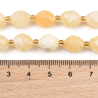 Natural Yellow Jade Beads Strands GG-CBA702E-B01-1