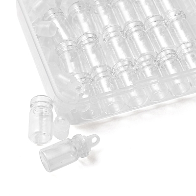 20Pcs Glass Bottle Pendant Decorations CON-FS0001-06-1