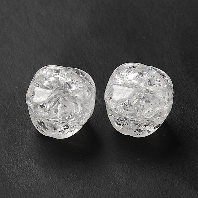 Transparent Crackle Acrylic Beads OACR-L013-012-1