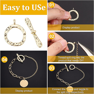 20 sets 5 Styles Alloy Toggle Clasps FIND-BC0002-70-1