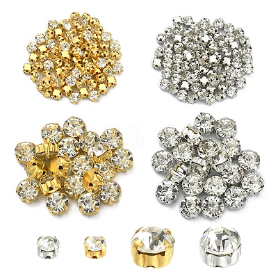 4 Style Sew on Rhinestone KK-FS0001-08-1