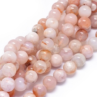 Natural Cherry Blossom Agate Beads Strands G-I249-B01-03-1