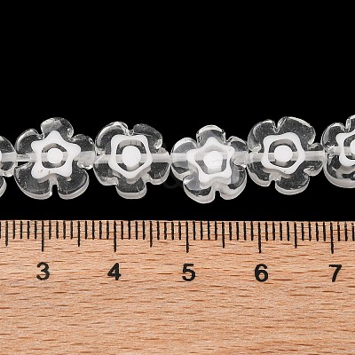 Handmade Millefiori Lampwork Beads Strands LAMP-G164-03P-1