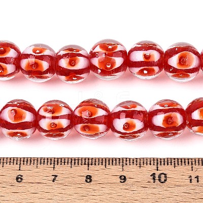 Handmade Lampwork Beads Strands LAMP-N028-20F-1