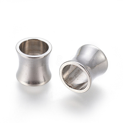 Tarnish Resistant 201 Stainless Steel Large Hole Column Beads STAS-Q175-01-1
