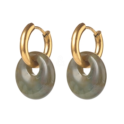 Handmade Natural Indian Agate Dangle Hoop Earrings EJEW-JE04578-04-1