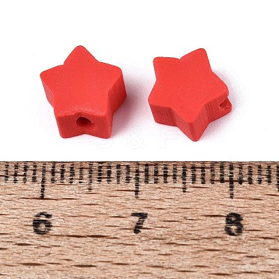 Independence Day Handmade Polymer Clay Beads CLAY-Q253-08D-1