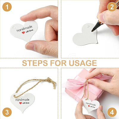 96Pcs 4 Styles Paper Gift Tags CDIS-FS0001-27-1