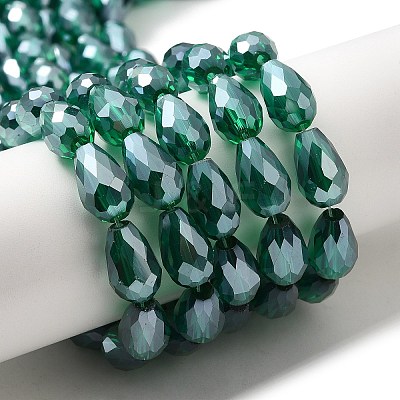 Electroplate Glass Beads Strands LS-EGLA-R008-15x10mm-2-1
