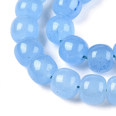 Dyed Natural White Jade Beads Strands G-T138-S11-1