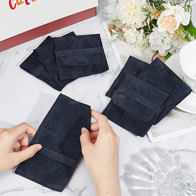 Velvet Jewelry Flap Pouches ABAG-WH0038-43E-1