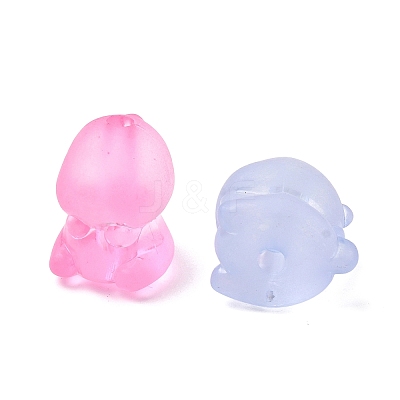 Frosted Transparent Acrylic Beads FACR-C001-01A-1