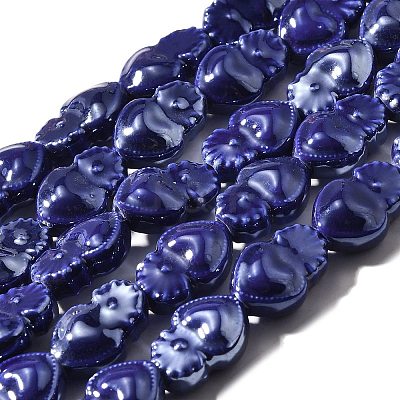 Handmade Porcelain Beads Strands PORC-I028-01C-1