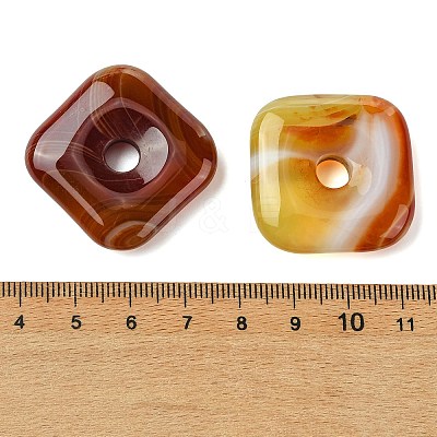 Natural Banded Agate Pendants GG-D003-B02-03-1
