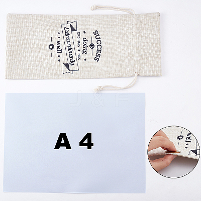 Jute Cloth Wine Packing Bags ABAG-WH0005-72G-1