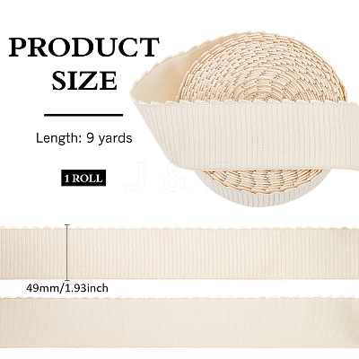 9 Yards Flat Polyester Wide Elastic Cord OCOR-MA0001-15B-1
