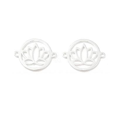 925 Sterling Silver Hollow Connector Charms STER-A046-01S-1